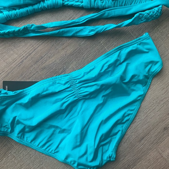 NWT Teal Blue Braided Bikini - Picture 2 of 2